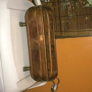 Vintage copper plant holder